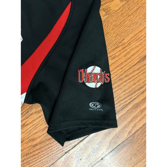 Arizona Diamondbacks Youth Jersey True Fan Black Red Button Up Shirt L (10-12) - Picture 4 of 6